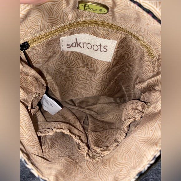 Sakroots Artist Circle Multicolor Utility Small Crossbody Purse Neon One World - Picture 9 of 12